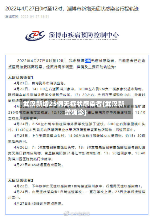 武汉新增25例无症状感染者(武汉新增确诊)-第2张图片