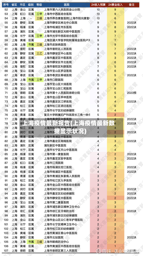 上海疫情最新报告(上海疫情最新数据显示状况)-第3张图片