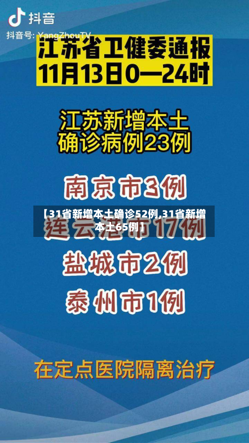 【31省新增本土确诊52例,31省新增本土65例】