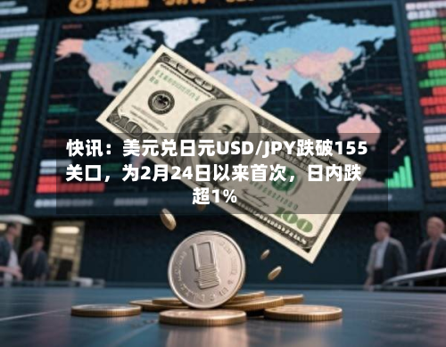快讯：美元兑日元USD/JPY跌破155关口，为2月24日以来首次，日内跌超1%-第1张图片
