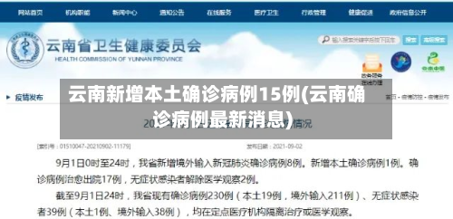 云南新增本土确诊病例15例(云南确诊病例最新消息)-第2张图片