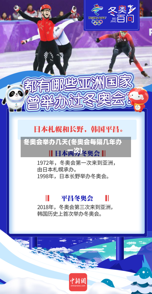 冬奥会举办几天(冬奥会每隔几年办一次)