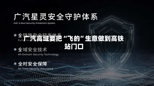 广汽高域要把“飞的”生意做到高铁站门口-第2张图片
