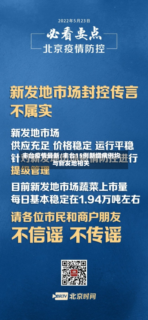 丰台疫情最新/丰台15例新增病例均与新发地相关