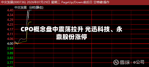 CPO概念盘中震荡拉升 光迅科技、永鼎股份涨停-第2张图片