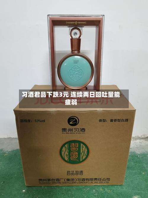 习酒君品下跌3元 连续两日回吐量能疲弱
