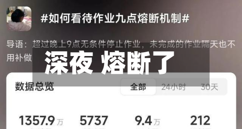 深夜 熔断了