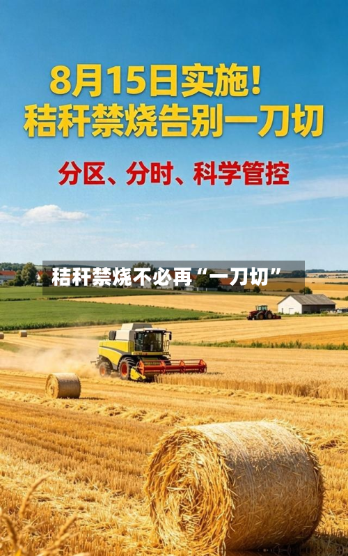 秸秆禁烧不必再“一刀切”