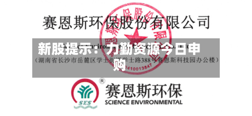 新股提示：力勤资源今日申购-第2张图片