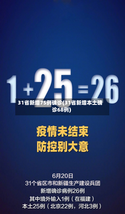 31省新增75例确诊(31省新增本土确诊68例)-第3张图片
