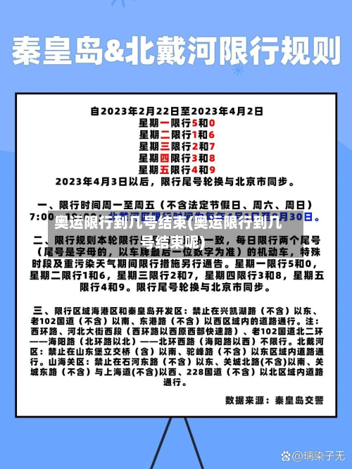 奥运限行到几号结束(奥运限行到几号结束呢)