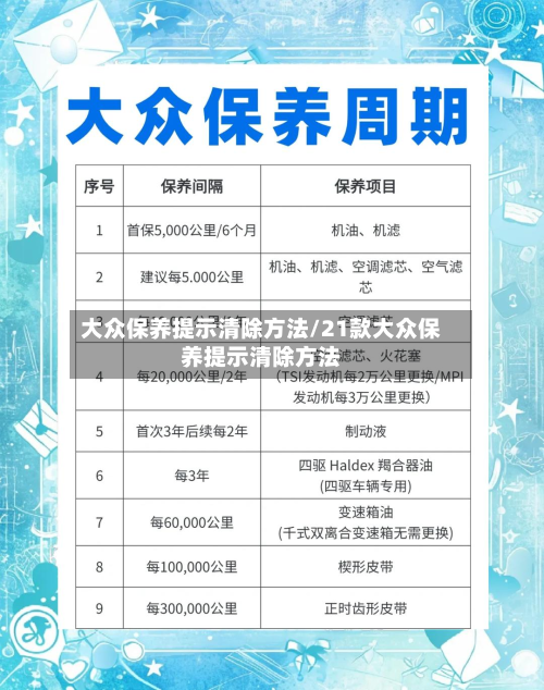 大众保养提示清除方法/21款大众保养提示清除方法-第2张图片