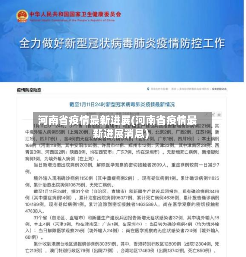 河南省疫情最新进展(河南省疫情最新进展消息)-第2张图片