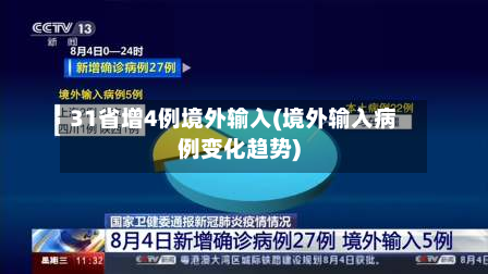 31省增4例境外输入(境外输入病例变化趋势)-第3张图片