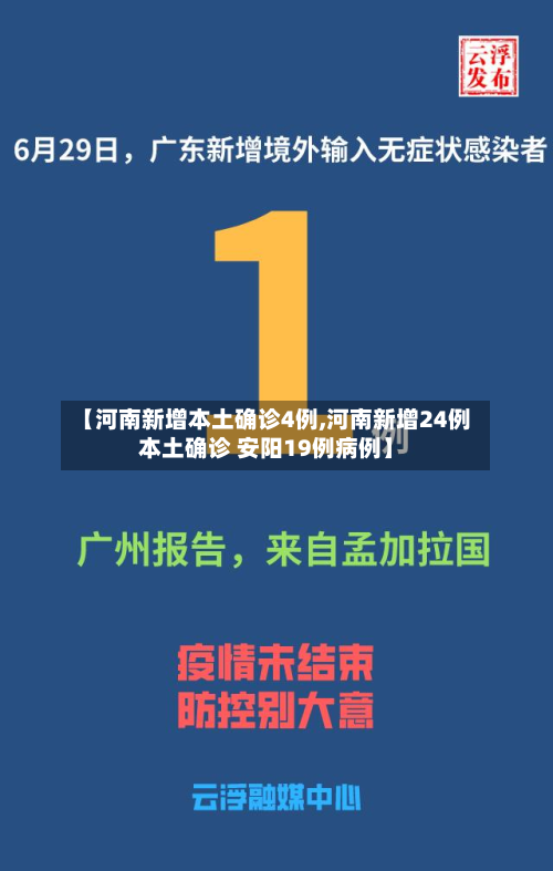 【河南新增本土确诊4例,河南新增24例本土确诊 安阳19例病例】-第2张图片