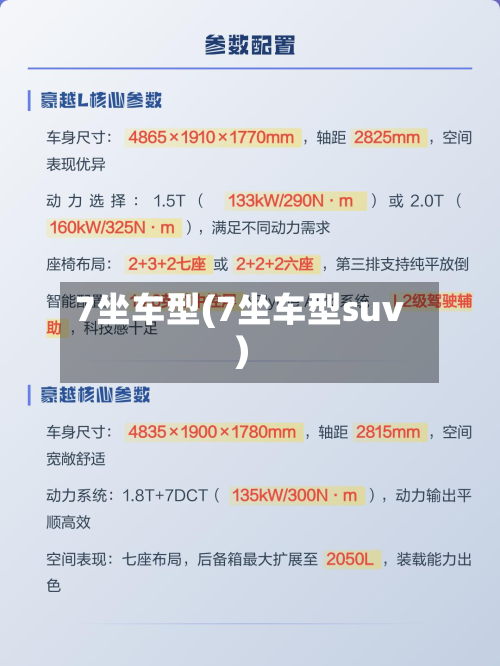7坐车型(7坐车型suv)-第2张图片
