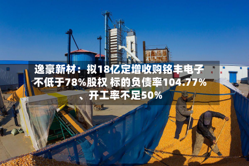 逸豪新材：拟18亿定增收购铭丰电子不低于78%股权 标的负债率104.77%、开工率不足50%-第2张图片
