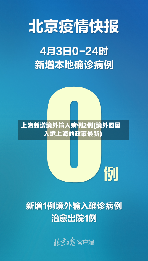 上海新增境外输入病例2例(境外回国入境上海的政策最新)