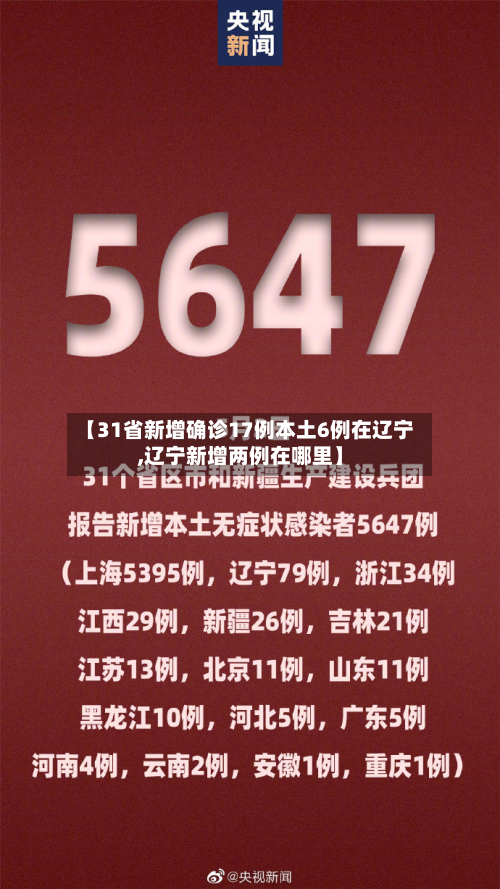 【31省新增确诊17例本土6例在辽宁,辽宁新增两例在哪里】