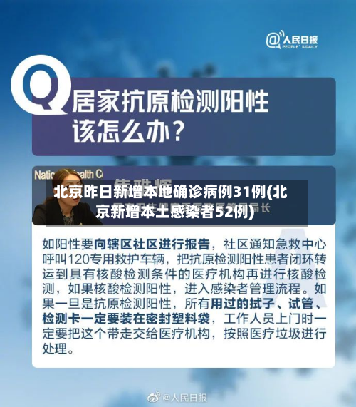 北京昨日新增本地确诊病例31例(北京新增本土感染者52例)-第2张图片