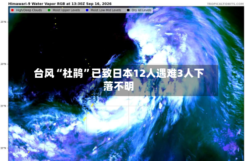 台风“杜鹃”已致日本12人遇难3人下落不明