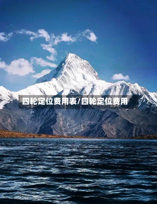 四轮定位费用表/四轮定位费用