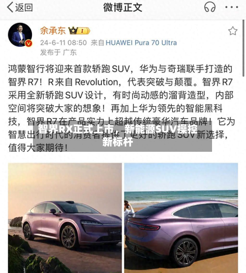 智界RX正式上市，新能源SUV操控新标杆-第2张图片