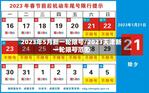 2023年5月新一轮限号/2023天津新一轮限号范围
