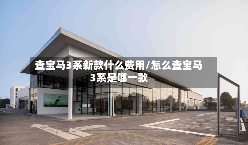查宝马3系新款什么费用/怎么查宝马3系是哪一款-第2张图片