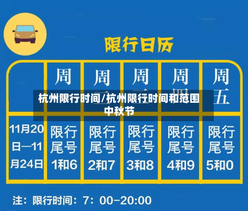杭州限行时间/杭州限行时间和范围中秋节-第2张图片