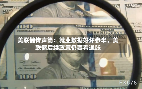 美联储传声筒：就业数据好坏参半，美联储后续政策仍要看通胀-第3张图片