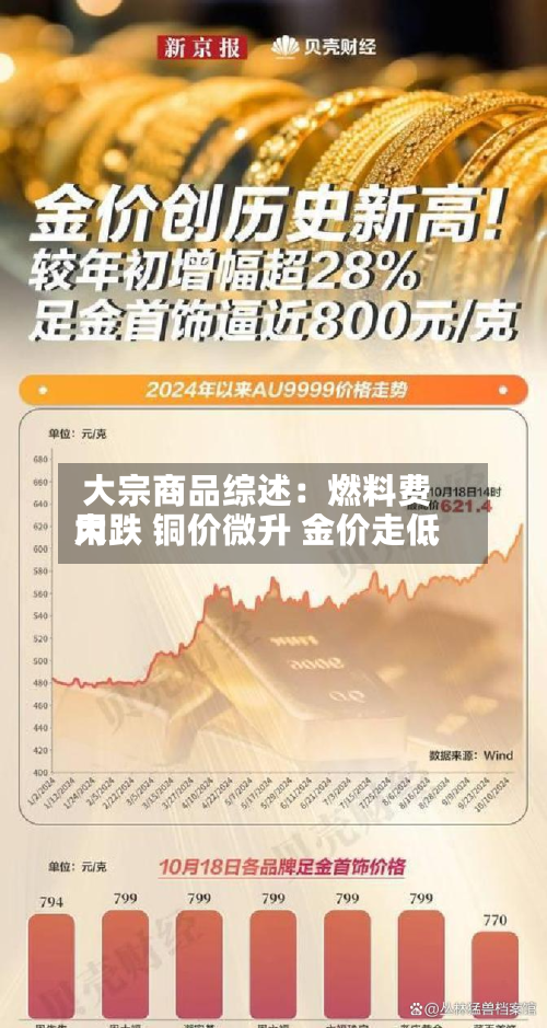 大宗商品综述：燃料费用大跌 铜价微升 金价走低-第2张图片