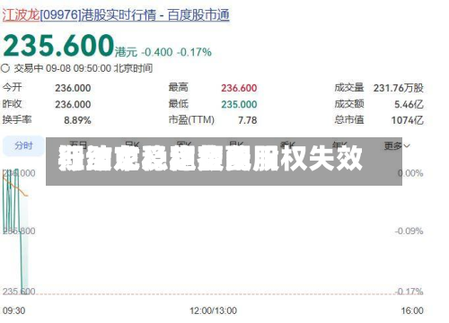 江波龙：稳定费用行动、稳定费用期结束及超额配股权失效-第3张图片