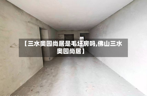 【三水奥园尚居是毛坯房吗,佛山三水奥园尚居】