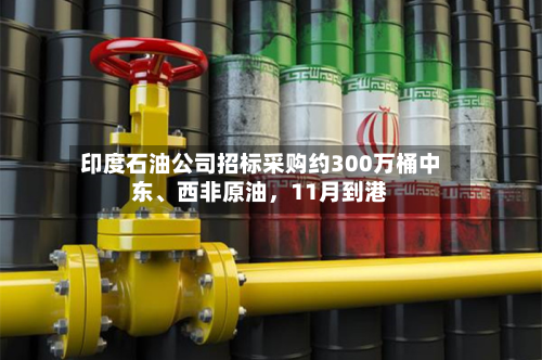 印度石油公司招标采购约300万桶中东、西非原油	，11月到港-第2张图片