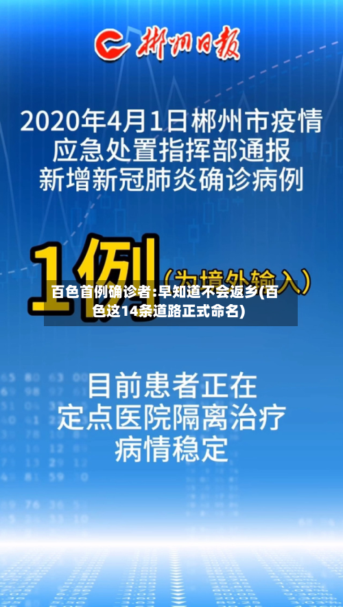 百色首例确诊者:早知道不会返乡(百色这14条道路正式命名)