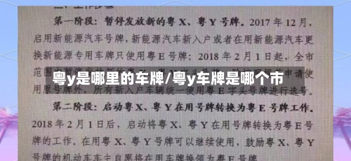 粤y是哪里的车牌/粤y车牌是哪个市-第2张图片